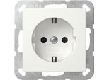 Gira 445327 Presa A Modulo System 55 Con Protezione Tattile Avanzata Bianco Puro Seta Opaco
