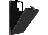 Samsung Galaxy S23 Ultra Custodia Flip Verticale Con Portacarte Nero