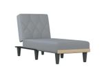 Chaise Longue In Tessuto Grigio Chiaro