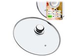 Coperchio In Vetro Kadax Con Manico In Metallo "Finsta "", Coperchio Resistente Al Calore Per Casseruola, 26 Cm"