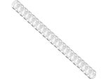 Dorso In Plastica 8 Mm, 21-40 Fogli, Trasparente, 100 Pz