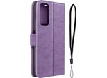 Avizar, Custodia Xiaomi Redmi Note 11 / 11S Con Motivo Acchiappasogni, Funzione Stand, Viola
