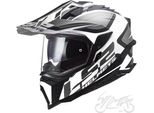 LS2 MX701 Explorer Alter Matt Casco Da Motocross (Nero Opaco/Bianco, S (55/56))
