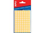 Etichette Autoadesive Fluo, O 8 Mm, Giallo - 288 Pz