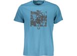 T-Shirt Blu Con Logo A Girocollo Gian Marco Venturi A Maniche Corte : Taglia - Xl Taglia: Xl