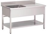 Lavandino Gastro M A Sinistra Lungo 140 Cm