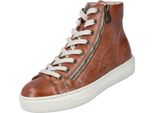 Rieker Donna Stivaletto Stringato Sneaker Alta L9880, Misura:37 Eu, Colore:Marrone