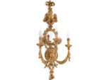 Casa Padrino Lampada Da Parete Barocca Con Specchio In Oro Antico 36 X 23 X H. 81 Cm - Magnifica Lampada Da Parete In Stile Barocco - Luci Barocche - Qualità Lussuosa - Italy