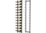 Costway Portabottiglie Da Parete Per 12 Bottiglie Di Vino, Portabottiglie In Metallo, Portabottiglie Industriale, Portaoggetti Nero