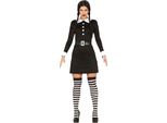 Halloween Strega Avventura Stile Gotico Movie Ragazze Outfit Costume, Taglia: 42 - 44 (L) Colore: Nero