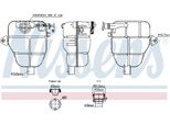 Serbatoio Di Compensazione Nissens Liquido Refrigerante Per Opel Meriva B (S10) Acqua Di Raffreddamento 996218