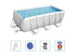 Set Piscina Bestway Power Steel Rettangolare 412X201X122 Cm