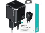 Usams ŁAd. Siec. 1Xusb-C T42 Mini 25W (Solo Testa) Super Si 5V-3A Pd3.0 Ricarica Rapida Czarny/Nero Cc140Tc01 (Us-Cc140)