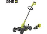 Ryobi Tosaerba A Batteria RY18LMC30A-120 18V 2Ah, Tagliaerba A Batteria, Tagliabordi, Tosaerba Da Città, Larghezza Di Taglio 30 Cm