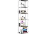 Mensola In Metallo Loft 500 Bianca E Grigia 50 Cm Di Larghezza 192 Cm Di Altezza