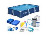 Bestway 56404N Piscina Da Giardino Con Telaio 16In1 300 X 201 X 66 Cm