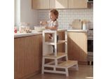 Spielwerk Torre Apprendimento Per Bambini Scala Montessoriana Con Lavagna Scaletta Montessori Sgabello Da Cucina In Legno Torretta Didattica 50 X 51 X 93 Cm A Partire Da 2 Anni