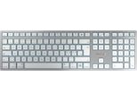Cherry Kw 9100 Slim Per Mac - Con E Senza Fili - Usb + Bluetooth - Qwerty - Argento