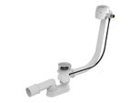 Set Di Scarico Alcadrain - Set Di Scarico E Troppopieno Per Vasca Da Bagno Con Riempimento, Lunghezza 1000 Mm, Cromo A564CRM1-100