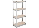 Relaxdays Scaffalatura Per Carichi Pesanti Zincata A 4 Livelli