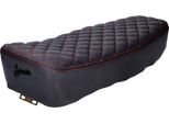 Kit Sedile Schmitt Raute Trapuntato, Nero / Rosso Per Simson S50, S51, S70