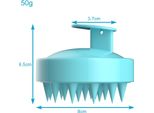 Intirilife Spazzola Per Massaggio Del Cuoio Capelluto In Silicone Per Bagnato E Asciutto In Blu - Massaggio Del Cuoio Capelluto, Spazzola Per Capelli Per Massaggiare Con Lo Shampoo, Massaggio Del Cuoio Capelluto, Stimolante
