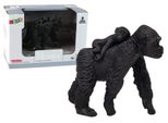 Set Di Figure Di Gorilla Con Piccoli Animali