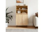 Vidaxl Credenza Sonoma Rovere 60X36X110 Cm Materiale A Base Di Legno