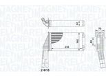 Magneti Marelli 350218467000 Scambiatore Di Calore Riscaldamento Interno Radiatore Per Toyota Aygo (WNB1, KGB1) Adatto Per Peugeot 107 Hatchback (Pm, Pn)