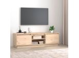 The Living Store Mobile Tv 140X35X40 Cm In Legno Di Pino Massiccio