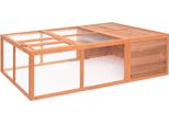 The Living Store Gabbia Per Animali Da Giardino 150X100X50 Cm In Legno Massiccio Di Abete