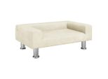 Vidaxl Divano Per Bambini Crema 70X45X26,5 Cm In Velluto