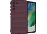Samsung Galaxy S21 Fe Sleeve - Silicone - Imoshion Custodia Morbida/Copertura Posteriore - Melanzana