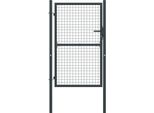 The Living Store Cancello Da Giardino In Rete Acciaio Zincato 100 X 250 Cm Grigio