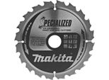 Lama Per Sega Circolare Makita, Tagliente Incassato 185 X 30 Mm - 20 Denti
