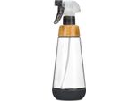 Full Circle Home Bottiglia Spray Servizio Bottiglie, Spruzzatore Per Piante, Bottiglia Spray, Vetro, Bambù, Grigio, 450 Ml, FC19112GY