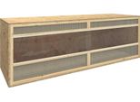 The Living Store Terrario In Legno 144X46X48 Cm