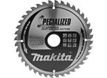 Lama Per Sega Circolare Makita, Tagliente Incassato 185 X 30 Mm - 40 Denti