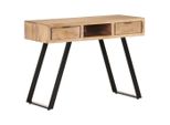 The Living Store Scrivania 107X45X79 Cm In Legno Massiccio Di Acacia Bordi Da Soggiorno