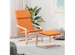 The Living Store Poltrona Relax Con Poggiapiedi In Tessuto Giallo Scuro