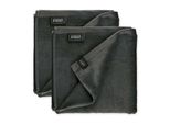 SchöNer Wohnen Set Di 2 Asciugamani Sense Colore Antracite Dimensioni 50X100