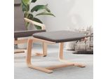 The Living Store Sgabello Taupe 51X41X40 Cm Tessuto