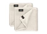 SchöNer Wohnen Set Di 2 Asciugamani Sense Colore Bianco Crema Dimensioni 50X100