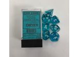 Chessex - Traslucido - Set Di 7 Dadi - Verde/Bianco