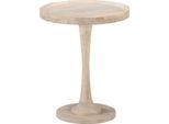 The Living Store Tavolino Ø60X75 Cm Legno Massello Di Mango
