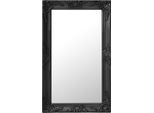 The Living Store Specchio Da Parete In Stile Barocco 50X80 Cm Nero