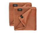 SchöNer Wohnen Set Di 2 Asciugamani Sense Colore Ruggine Dimensioni 50X100