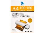 Pellicole Di Laminazione H&S A4-100 Pezzi X Din A4 - Pellicola Di Laminazione Lucida E Trasparente - Qualità Artistica 150 Micron (2X 75 Micron) - Set Di Pellicole Di Laminazione Senza Bolle D'aria