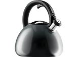 Bollitore Per Tè Kadax "Mores"", Bollitore A Flute In Acciaio Inox Con Fischietto, Bollitore Con Effetto Ombreggiato, Grigio, 3L"