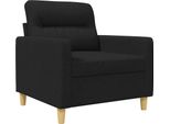 Vidaxl Divano Poltrona Nero 60 Cm Tessuto